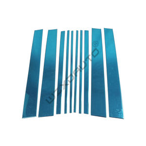 WZXD Exterior acero ventana <span class=keywords><strong>Pilar</strong></span> postes Trim Cover Set pilares cubierta para Toyota Land Cruiser <span class=keywords><strong>Prado</strong></span> FJ120 2003 2006 2009 - Product Image 1