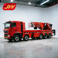 Grue télescopique hydraulique montée sur camion de 22 tonnes de capacité de levage, 8 sections, avec un rayon de travail de 21,4 m, modèle Jiangwei 880