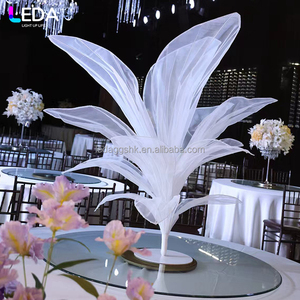 LEDA Event <b>Table</b> Artificial Flower Photography Props Modern Handmade Purple Giant Silk Organza for Wedding <b>Party</b> Decor - Product Image 4