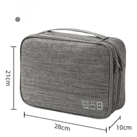 Mallette de rangement électronique en polyester souple multicouche Câble de données multifonctionnel étanche Rangement numérique Nouvelle mallette de rangement électronique