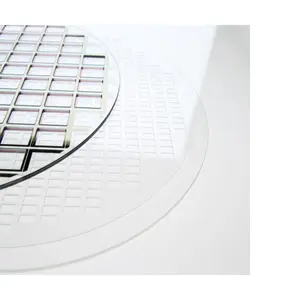 Plaquette de verre personnalisée 0.3-0.7mm verre à puce semi-conductrice haute planéité sans rayures revêtement double face plaquette de verre Corning SG3.8