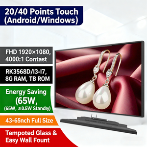 จอแสดงผลดิจิตอล LCD LED สำหรับร้านอาหาร ป้ายเมนูดิจิตอล LCD ความละเอียด 1920*1080 RK3568 ป้ายดิจิตอลและจอแสดงผลแบบสัมผัสเต็<span class=keywords><strong>ม</strong></span>หน้าจอขนาดใหญ่ - Product Image 2