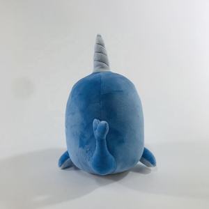 Venta al por mayor de animales submarinos de peluche de tamaño personalizado tiburón azul ballena delfín juguetes PP algodón para bebés empresas fabricante de mascotas - Product Image 3