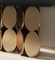 Table console de luxe en marbre et acier inoxydable doré pour intérieur – Offre spéciale