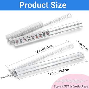 4 supports de mahjong modernes en acrylique avec poussoirs intégrés, table de jeu transparente pour tuiles américaines, fabriqués en Chine - Product Image 2