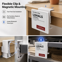 Label Rak Elektronik 7.5 Inci 4-Warna BWRY BLE 5.0 800x480 E-Paper Label Harga Digital dengan Klip Magnetik untuk Toko Furnitur