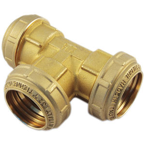 Conector TEE de aleación de polipropileno de alta presión PN 25 Cobraring Mirilla para 12mm 50mm Tamaño de tubería Superficie Lisa 20X20X20 - Product Image 2