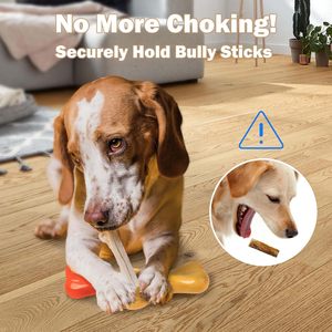 AFP Long-lasting Chewing <strong>Dog</strong> Toy Bully Stick Holder Pet Prevents Choking Safety Device Aggressive Chewers <strong>Dog</strong> Chew Stick Holder - Product Image 4
