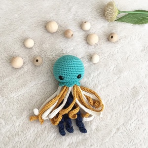 Oferta Especial: Juguetes de <span class=keywords><strong>Pulpo</strong></span> Tejidos a Mano, Multicolores, Lindos y Suaves, Amigurumi, <span class=keywords><strong>Pulpo</strong></span> de Punto para Niños - Product Image 5