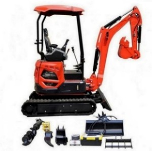 Miniexcavadora de 0.8 Toneladas con Motor EPA para Movimiento de Tierras, Uso Agrícola y Construcción - Product Image 1