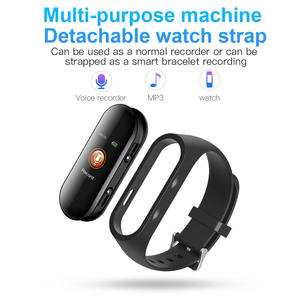 Enregistreur vocal intelligent léger et élégant, enregistrement en un clic, 2 en 1, style montre à clip, appareil audio portable - Product Image 5