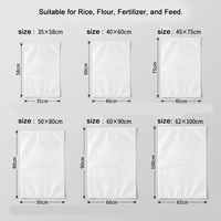 Sacs tissés en PP imprimés sur mesure 25kg 50kg 100kg pour riz, céréales et aliments pour animaux avec lamination BOPP en option