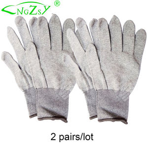 CNGZSY Guantes antiestáticos Fibra de carbono Nylon Guante DE TRABAJO Conductor Antideslizante Coche Película de vinilo Pegatina Instalar guantes D08 - Product Image 3