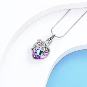 Aço inoxidável Borboleta Coração Urna Colares Cremação Jóias para Cinzas para Mulheres Homens Memorial Human <span class=keywords><strong>Ashes</strong></span> Pendant - Product Image 4