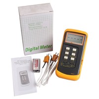 Termometer Digital Pyrometer Shengce 6802II Dual Channel Tipe K Termokopel OEM untuk Penggunaan Industri, Laris Terjual