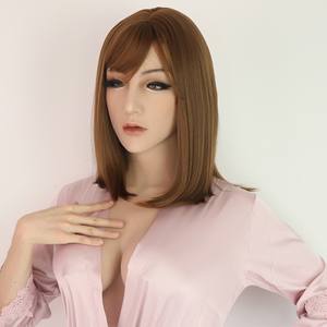 Maskeli yapay gerçekçi silikon kadın güzellik maskesi giyilebilir golf sopası kılıfı başlık sürükle kraliçe transeksüel Film sahne Cosplay - Product Image 1