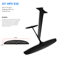 Hydrofoil en fibre de carbone AXIS HPS 930 - Noir 1179 cm² pour sports nautiques, surf, saut, pumping foil, wind foil