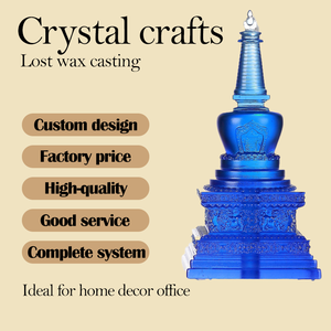 Thủ công Vajra Ngai Vàng bảo tháp Sutra kho lưu trữ chùa liuli kính xây dựng đền thờ Phật giáo tantric thiết yếu - Product Image 3