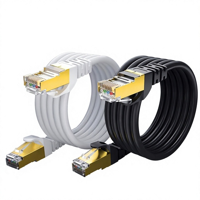 CAT6 Pre-Terminated Ethernet Cable Broadband Computer Network Patch Cord Router Copper-Clad Aluminum Conductor