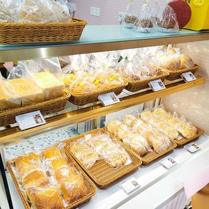 슈퍼마켓 과일 수제 짠 등나무 플라스틱 바구니 디스플레이 보관 바구니 베이커리 빵 - Product Image 1