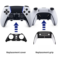 Coque de remplacement compatible avec la manette PlayStation 5/PS5 EDGE Elite, accessoires de poignée, pièces de décoration remplaçables.