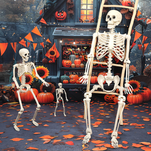 Modelo de esqueleto de Halloween, simulación de esqueleto humano, decoración para casa embrujada, accesorios para fiestas de terror, venta al por mayor - Product Image 2