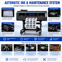 Machine d'impression UV DTF entièrement automatique professionnelle avec têtes d'impression I3200, Ethernet, multicolore, pour transferts de films AB