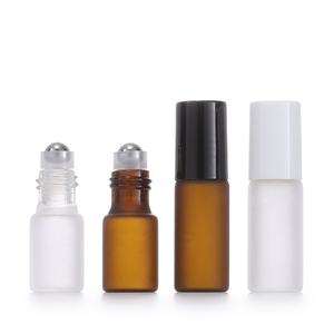 Botella de Vidrio Esmerilado Personalizada de 3ml, 5ml, 10ml con Rodillo de Plástico, Vidrio o Metal y Tapa de Plástico Negra para Aceites Esenciales y Perfumes - Product Image 4