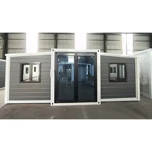 Suppliers Custom Prefab 20 Ft 40 Ft Expandable Folding Container House 2 Bedrooms Prefabricated Container Home House