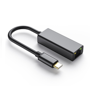 Adaptateur Ethernet USB-C vers RJ45 Gigabit Lan pour MacBook Pro Samsung Galaxy S9/S8/Note 9 Carte réseau de type C USB Ethernet