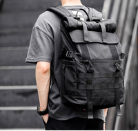 Sac à dos tactique imperméable antivol avec GPS - Grande capacité, système Molle, sac de randonnée pour les amateurs de voyage et de fitness