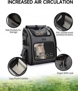 Free Sample <b>Cat</b> <b>Backpack</b> Carrier Small and Medium Dogs and <b>Cats</b> Bags Expandable Pet Carrier <b>Backpack</b>,Airline Approved Foldable - Product Image 3