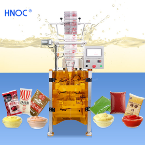 Máquina de llenado y envasado de pasta líquida de salsa de tomate y mantequilla de cacahuete espesa en sobres de 10 gramos HNOC - Product Image 1
