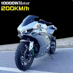 Yağ lastiği 200mm 150Ah 10000w su soğutma kontrolörü merkezi motor 200 km/h elektrikli motosiklet