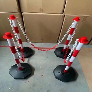 警告トラフィック群集制御バリア水充填加重ベースPEプラスチックスタンションチェーンポストプラスチックチェーン付き - Product Image 6