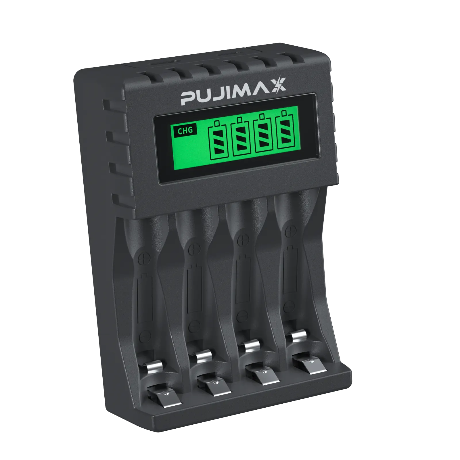 Pujimax carregador de bateria recarregável, portátil, aaa aa, 1.2v, controle remoto, ventilador para crianças, brinquedos, carregadores de baterias