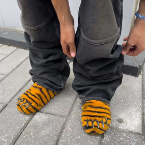 Plush Claw Slippers Mule Slides Warm Round Toe Slip on Indoor Outdoor <strong>Shoes</strong> - Product Image 5