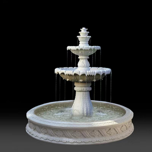 Pierre complexe artistique découpant la caractéristique de l'eau extérieure <span class=keywords><strong>pour</strong></span> des terrasses de ressource de boutique - Product Image 5