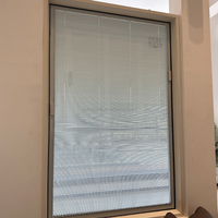 Volets Intégrés Double Vitrage Creux Vertical Moderne en Alliage d'Aluminium et Volet de Fenêtre