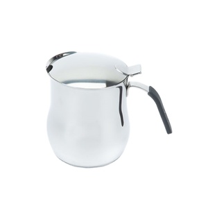 Cafetera ecológica de 10 tazas, juego de utensilios de cocina de acero inoxidable de 3 capas de 0,8mm, sartenes clásicas de cocina para el hogar para leche caliente, Metal nuevo - Product Image 1