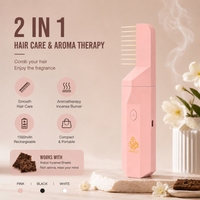 Brûleur d'encens électrique pour cheveux du Moyen-Orient, diffuseur de Bakhoor Oud Arabe, brûleur d'encens électronique rechargeable 1500 mAh pour cheveux