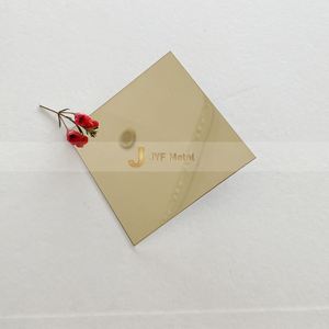 Lámina Decorativa de Acero Inoxidable para Cabina de Ascensor, Acabado Pulido Espejo Súper Brillante Dorado, Estándar JIS Serie 200/300 - Product Image 4