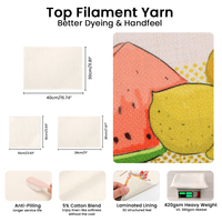 Napperons vierges en coton et lin pour sublimation, tapis de table en tissu enduit pour transfert à chaud, napperons de luxe pour la restauration