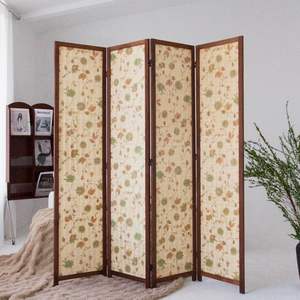 Divisor de Habitaciones de Bambú de 4 Paneles, Diseño Contemporáneo, Separación de Espacios, 56 pies de Altura, Pantalla de Privacidad Plegable de Doble Cara - Product Image 3