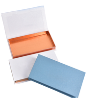 Boîte en papier blanc d'emballage de cils pour ongles écologiques avec logo personnalisé de luxe