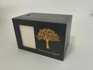 Wholesale Customized Pet Loss Sympathy Souvenirs Wooden <b>Urn</b> Ash Box Optional Dog or - Product Image 3