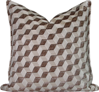 Housse de coussin jacquard 3D de luxe - Coussin décoratif tissé crème beige avec fermeture éclair invisible pour canapé-lit (personnalisable)