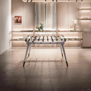 Mesa de Futbolito de Lujo Estilo Italiano, <span class=keywords><strong>Futbol</strong></span>ín de Madera Maciza con Vidrio Templado y Barra Transversal de Acero para Sala de Juegos <span class=keywords><strong>en</strong></span> Casa - Product Image 4