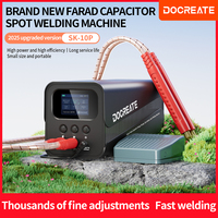 Docreate SK-10P New Spot Welder Super Farad Capacitor 10kW 220V/110V for 18650 Lithium Battery DIY Nickel Sheet Welding Machine