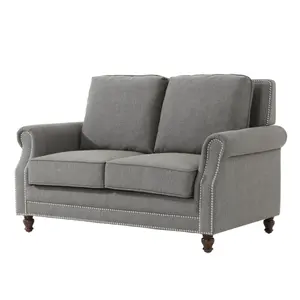 High quality fabric sofa 2 double seat modern European Style upholstery furniture for living room SM-1063-2
